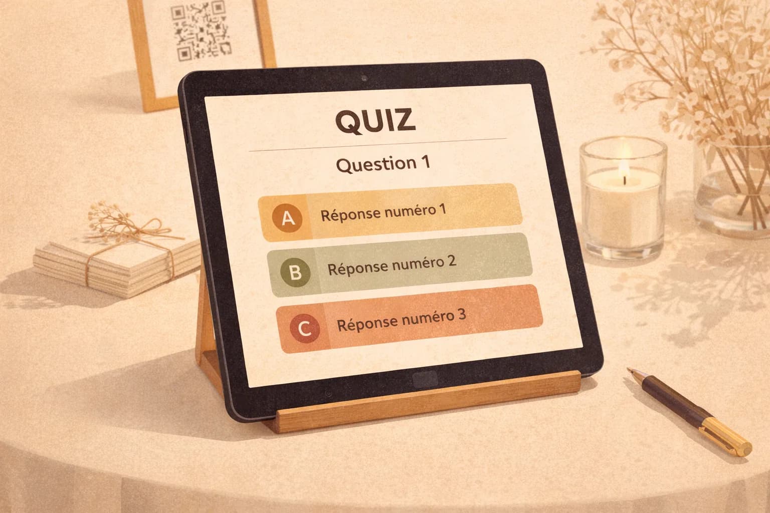 Quiz uniques, moments inoubliables.