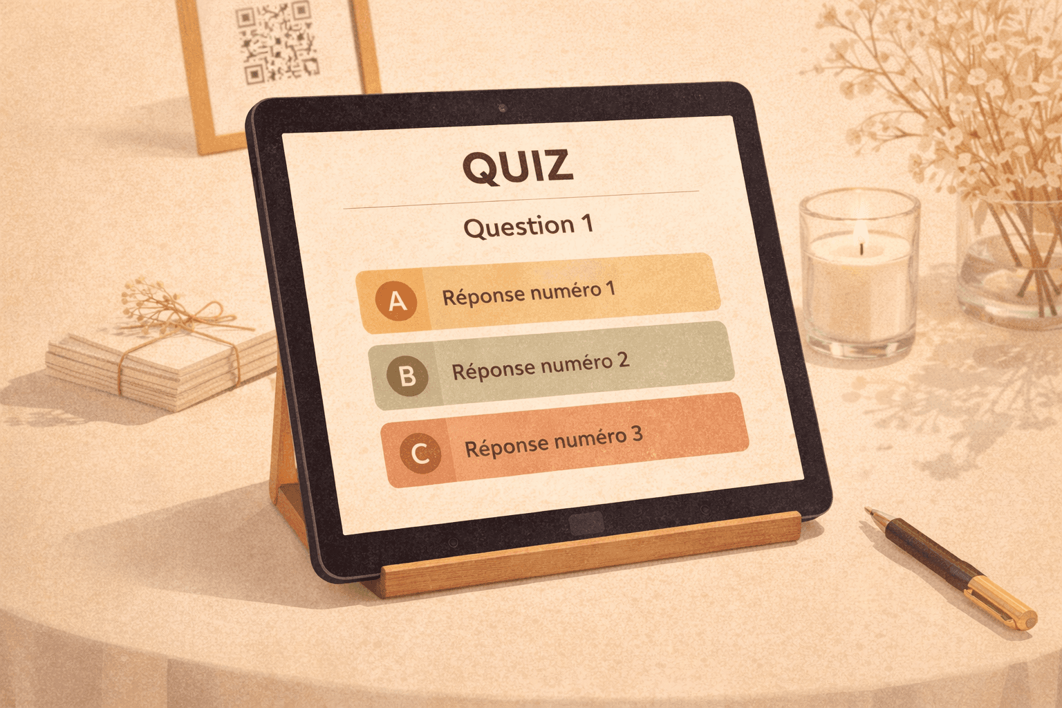 Quiz sans tablette